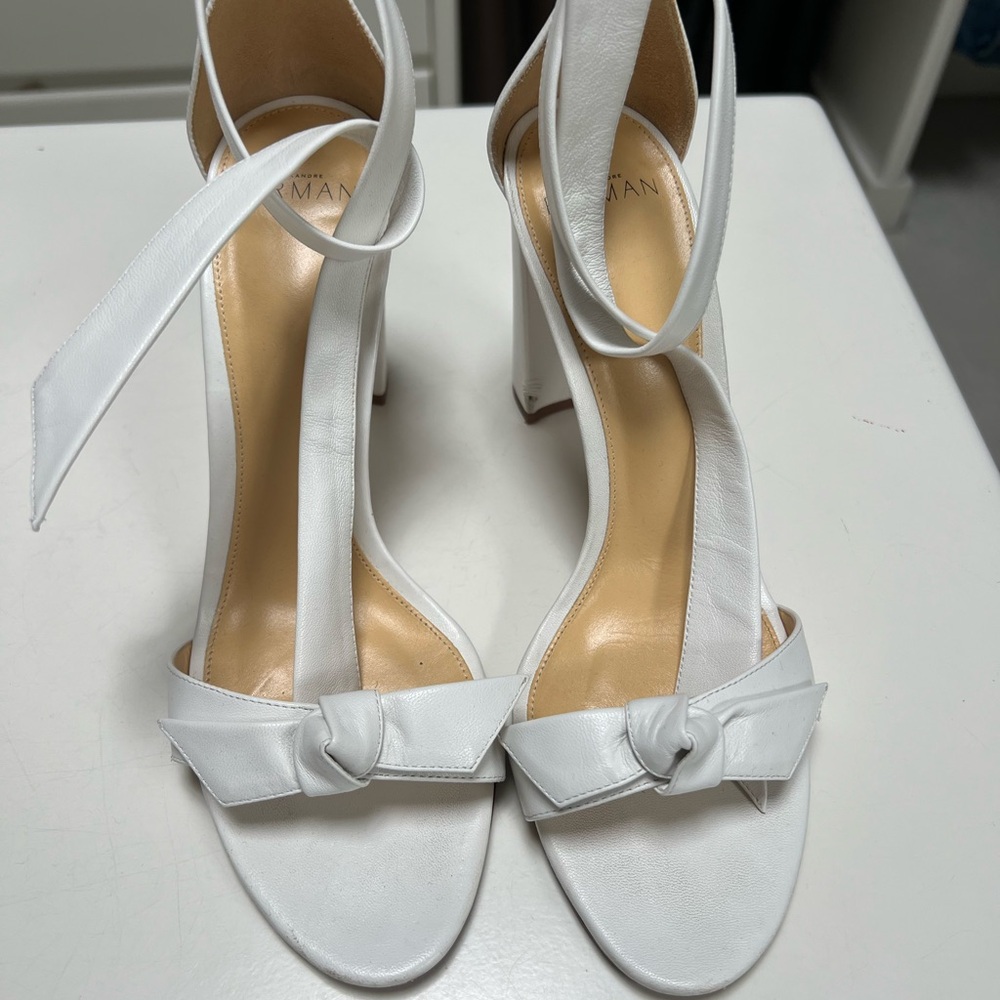 Alexandre Birman White Clarita Heels